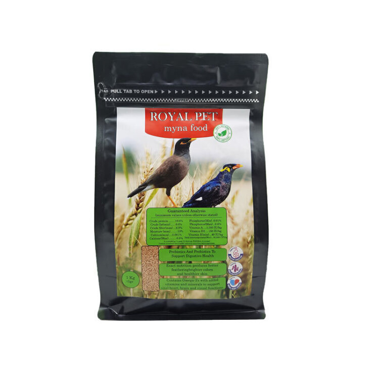 تصویر خوراک مرغ مینا رویال پت وزن 1 کیلوگرم