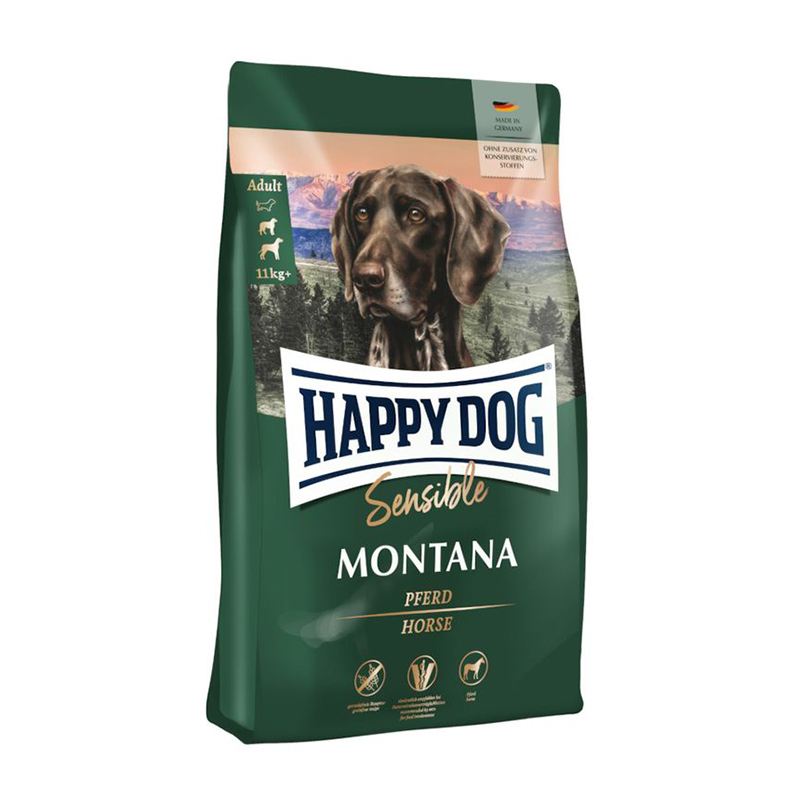  تصویر غذای خشک سوپر پرمیوم سگ بالغ مونتانا هپی داگ وزن 4 کیلوگرم 