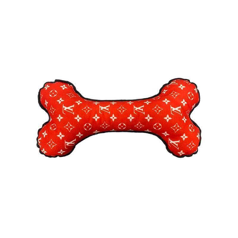  تصویر اسباب بازی سگ و گربه استخوان سایز کوچک قرمز 