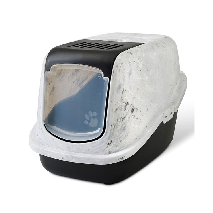 تصویر ظرف خاک مسقف گربه نستور مرمر ساویک 