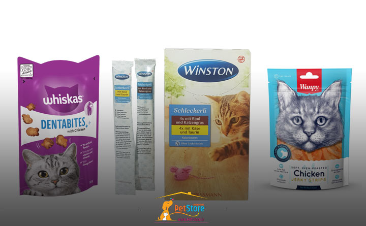 وینستون از برندهای معتبر غذای تشویقی گربه