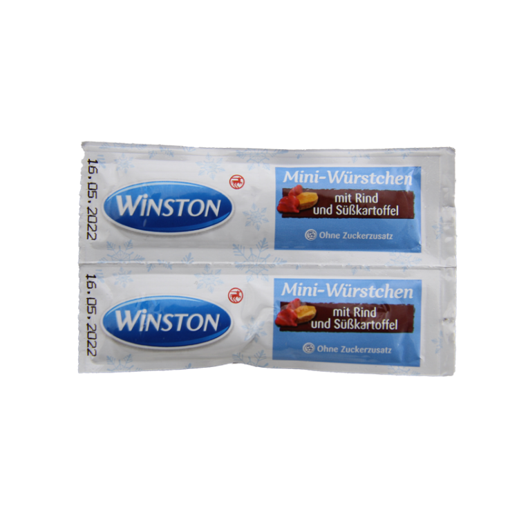 تشویقی سوسیسی گربه وینستون مدل گوشت گاو و سیب زمینی تعداد 2 عددی