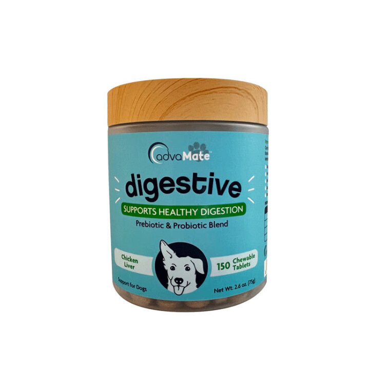 تصویر قرص بهبود هضم غذا سگ ادوامیت بسته 150 عددی