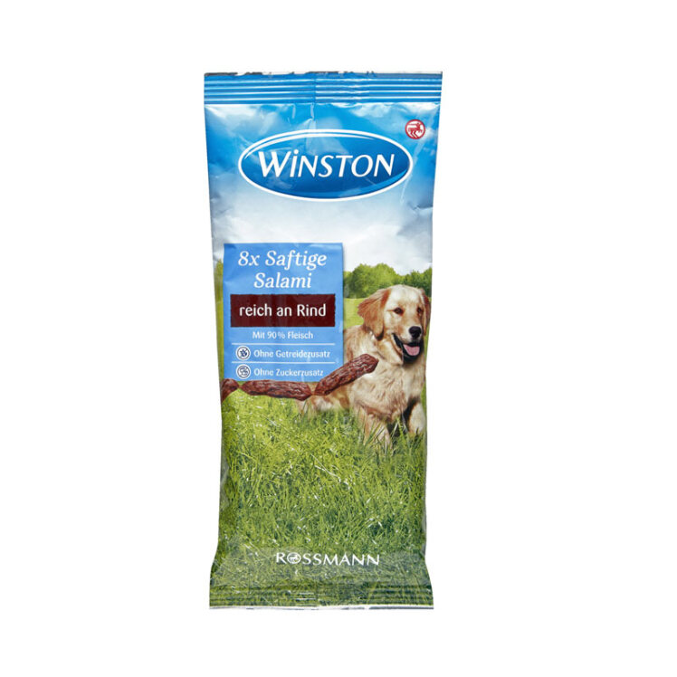 تصویر 1 تشویقی مدادی سگ وینستون با طعم گوشت گاو و مرغ بسته 8 عددی