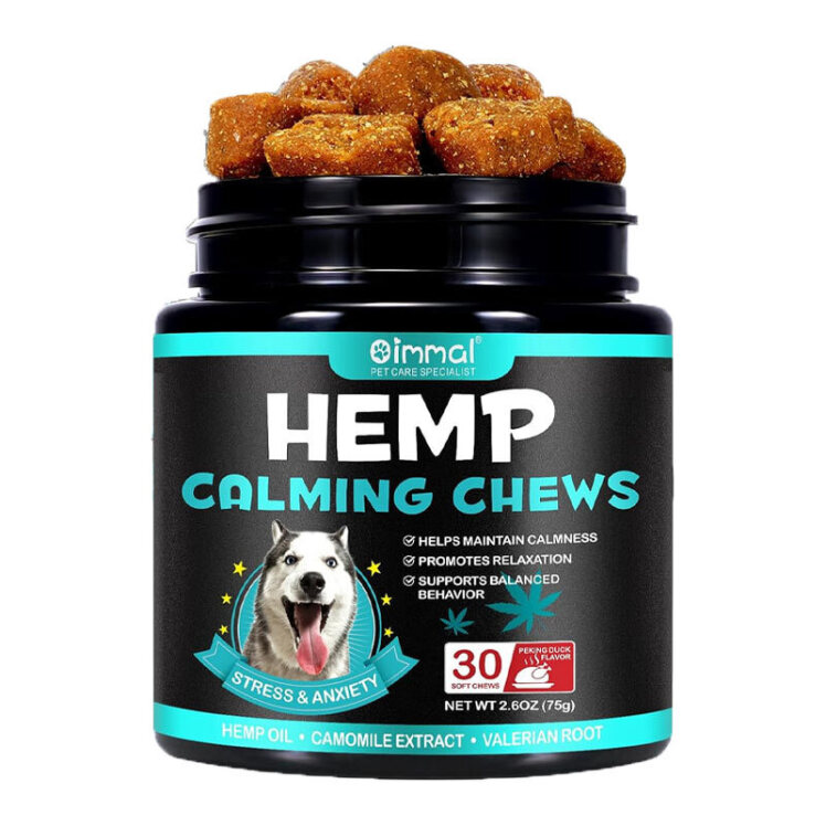 تصویر تشویقی سگ جویدنی آرامبخش اویمال با طعم اردک پکن