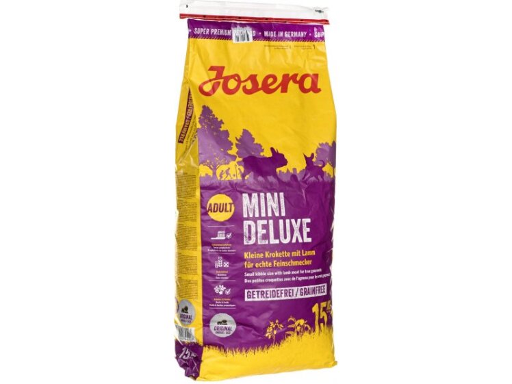 تصویر غذای خشک سگ نژاد کوچک مینی دلوکس جوسرا وزن 15 کیلوگرم