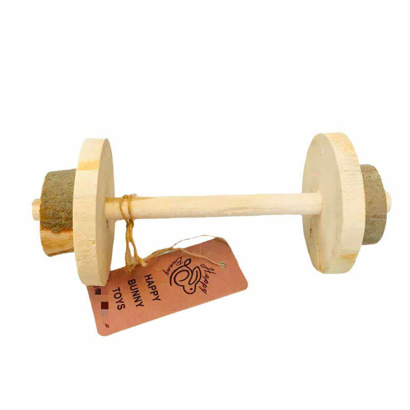  تصویر اسباب بازی دمبل چوبی جوندگان هپی بانی 