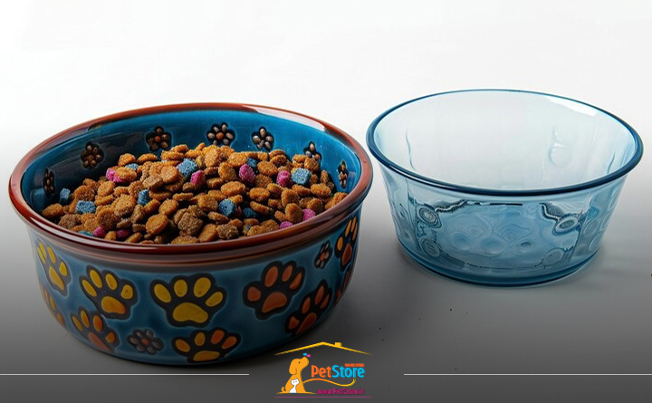 وسایل لازم برای نگهداری سگ در خانه: ظرف اب و غذای سگ