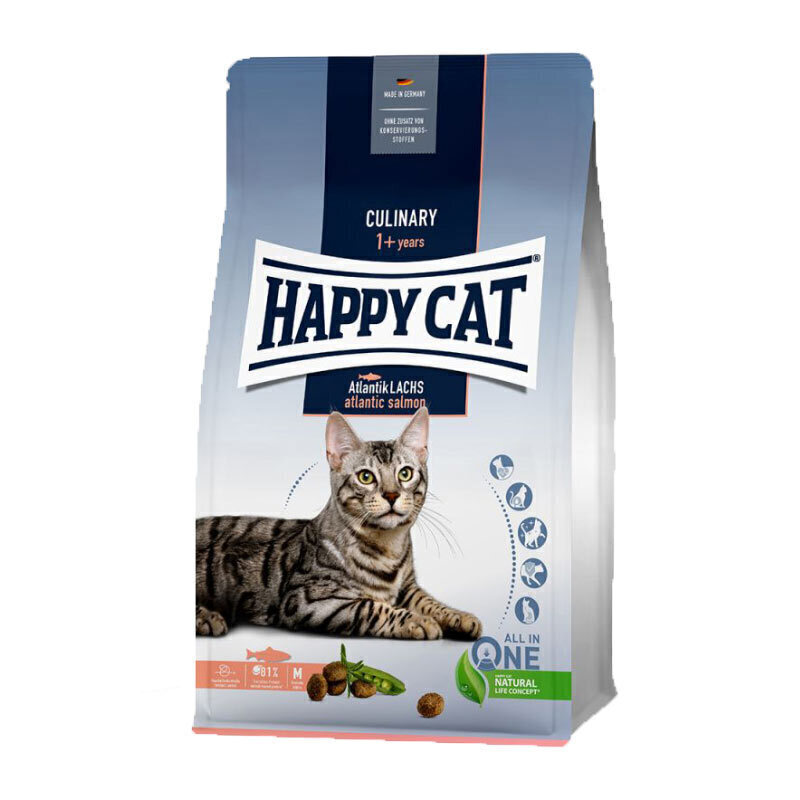  تصویر غذای خشک گربه هپی کت با طعم سالمون وزن 4 کیلوگرم 
