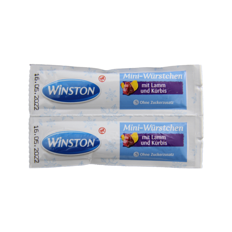 تشویقی سوسیسی گربه وینستون مدل بره و کدو حلوایی تعداد 2 عددی