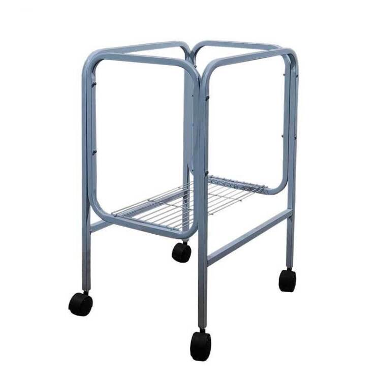 تصویر پایه قفس دو کاره آبی مخصوص پرندگان 