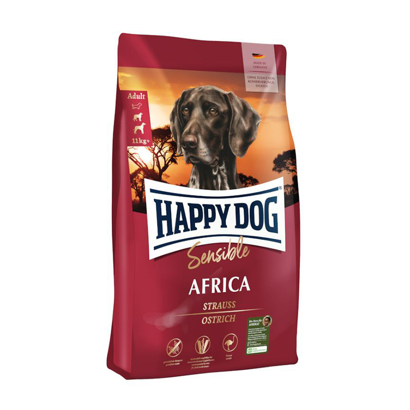  تصویر غذای خشک سوپر پرمیوم سگ بالغ آفریقا هپی داگ وزن 4 کیلوگرم 