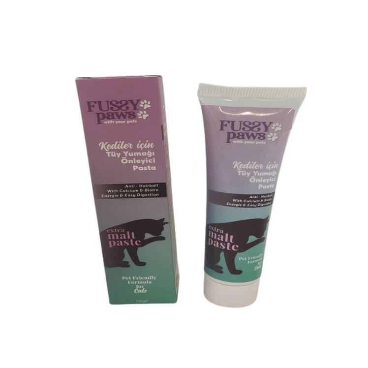 خمیر مالت گربه فاسی پاوز وزن 100 گرم از نمای رو به رو