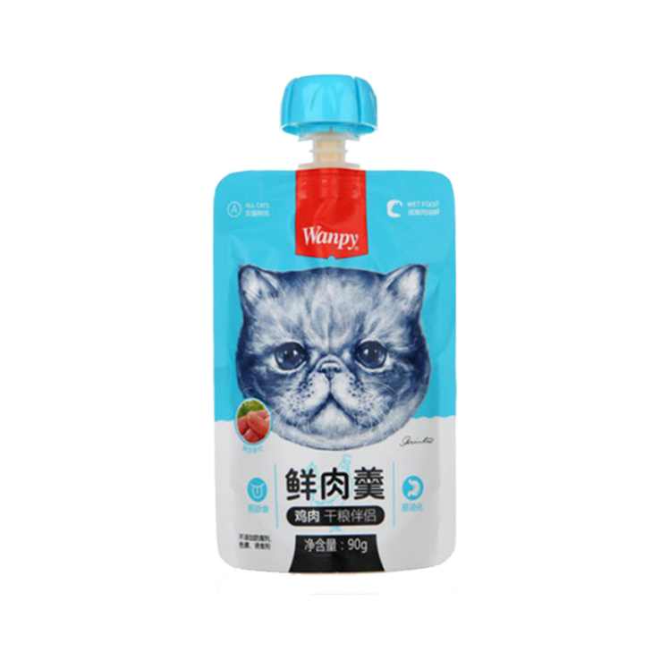 پودینگ غذای گربه ونپی مدل مرغ وزن 90 گرم