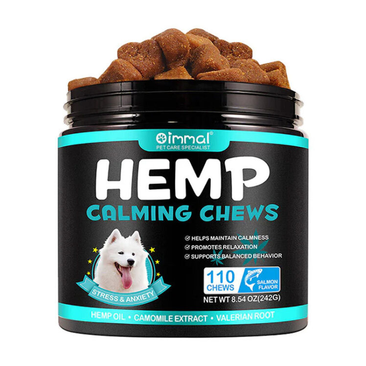 تصویر تشویقی سگ جویدنی آرامبخش اویمال با طعم سالمون 