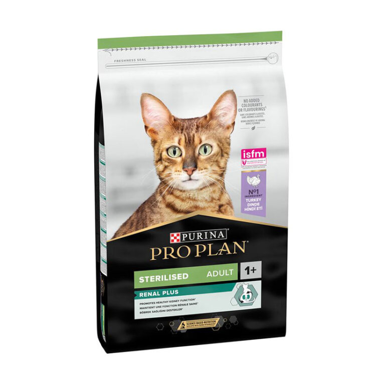 تصویر غذای خشک رنال پلاس گربه عقیم شده پروپلن با طعم بوقلمون وزن 1.5 کیلوگرم