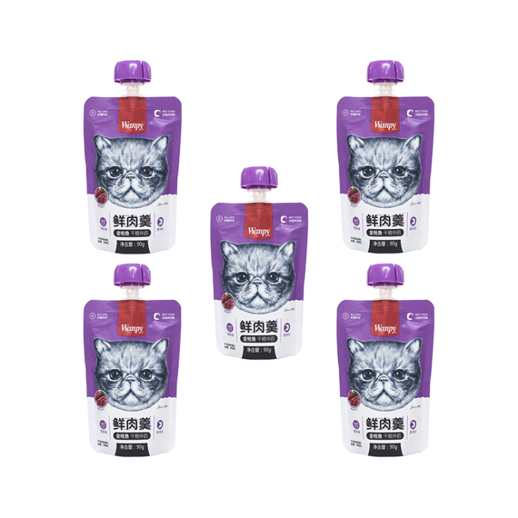 پودینگ غذای گربه ونپی مدل ماهی تن وزن 90 گرم