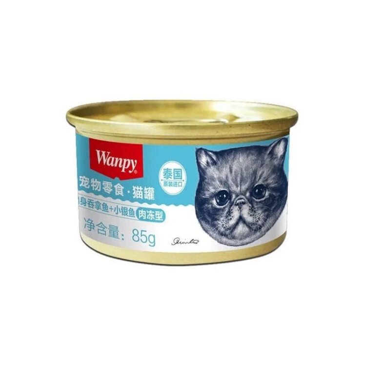 تصویر کنسرو غذای گربه ونپی با طعم ماهی تن وزن 85 گرم