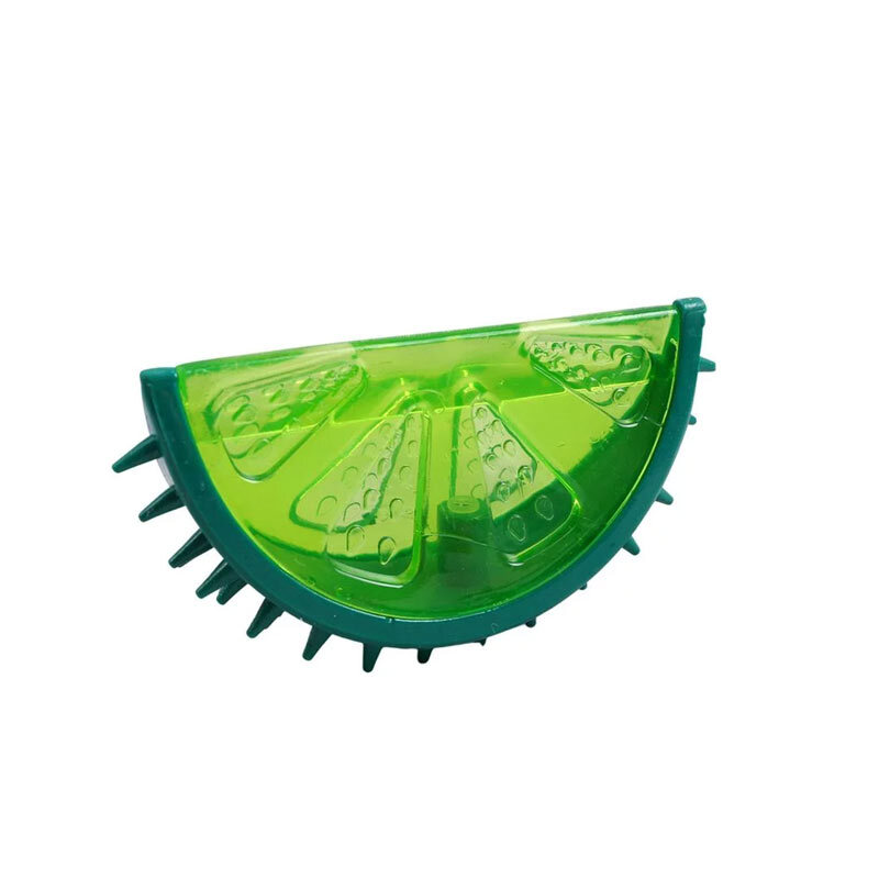  تصویر طرح لیمو اسباب بازی دندانی سگ سیلیکونی طرح میوه پت سرکل 