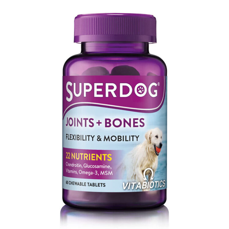 تصویر قرص مکمل تقویت‌کننده مفاصل سگ ویتابیوتیکس بسته 60 عددی