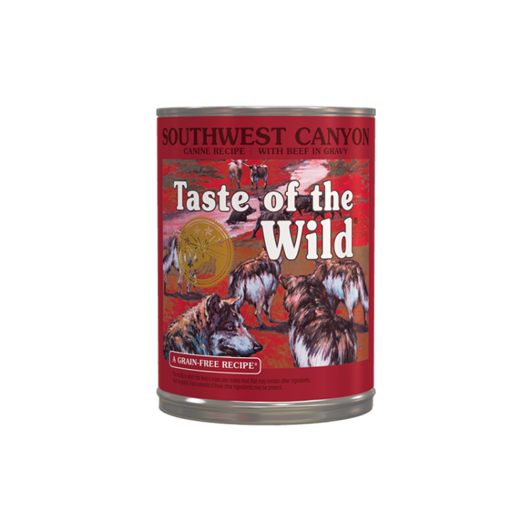 کنسرو غذای سگ تیست آف د ویلد مدل ساوت وست کنیون وزن 390 گرم