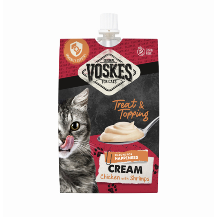 تصویر پودینگ گربه وسکس با طعم مرغ و میگو وزن 90 گرم