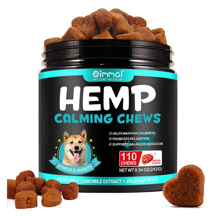 تصویر 1 تشویقی سگ جویدنی آرامبخش اویمال با طعم بیکن بسته 110 عددی