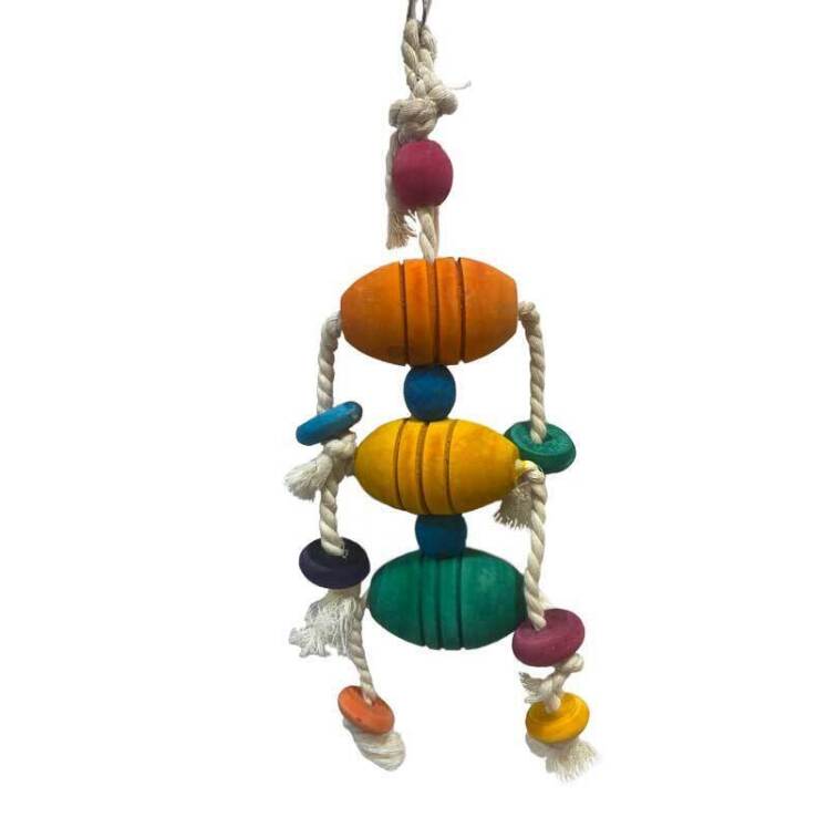 تصویر آویز قفس بوبین و گوی مخصوص پرندگان یونیک