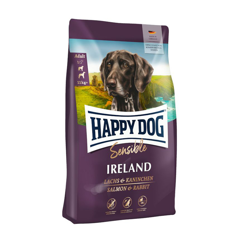  تصویر غذای خشک سوپر پرمیوم سگ بالغ ایرلند هپی داگ وزن 4 کیلوگرم 
