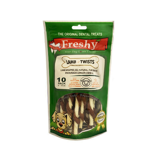 تصویر تشویقی دنتال سگ فرشی با طعم گوشت بره بسته 10 عددی