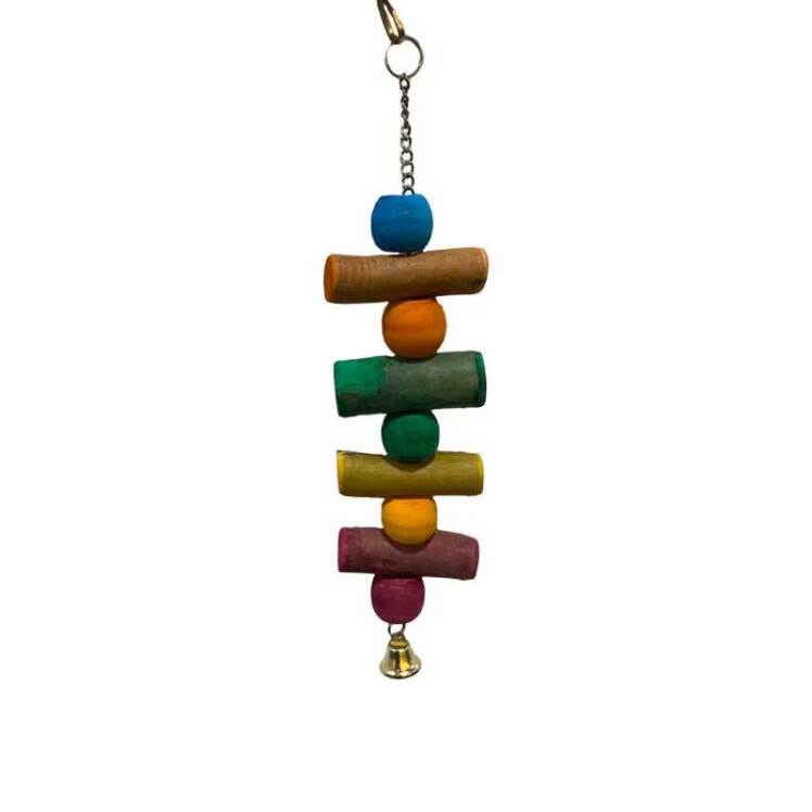 تصویر آویز قفس استوانه و گوی مخصوص پرندگان یونیک