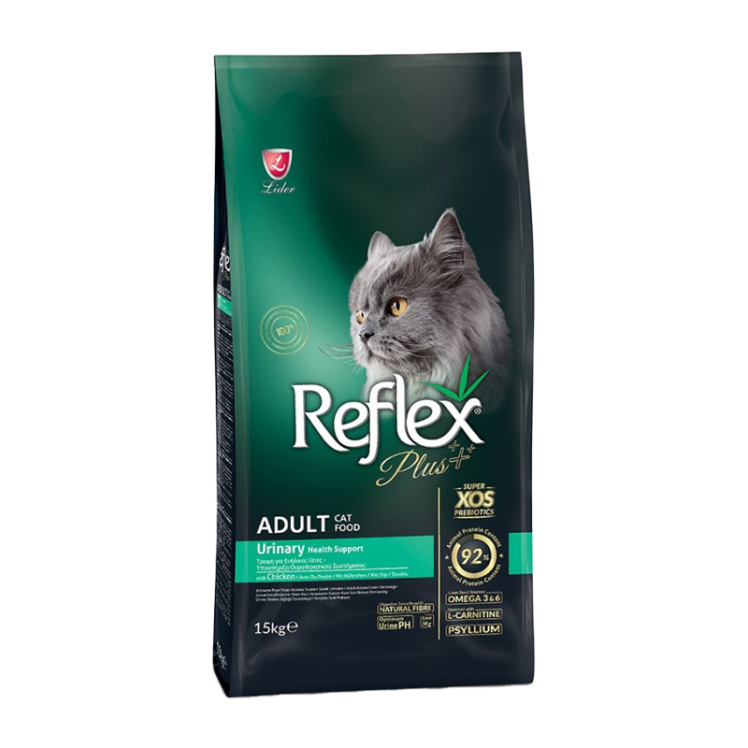 غذای خشک گربه رفلکس پلاس مدل یورینری وزن 15 کیلوگرم