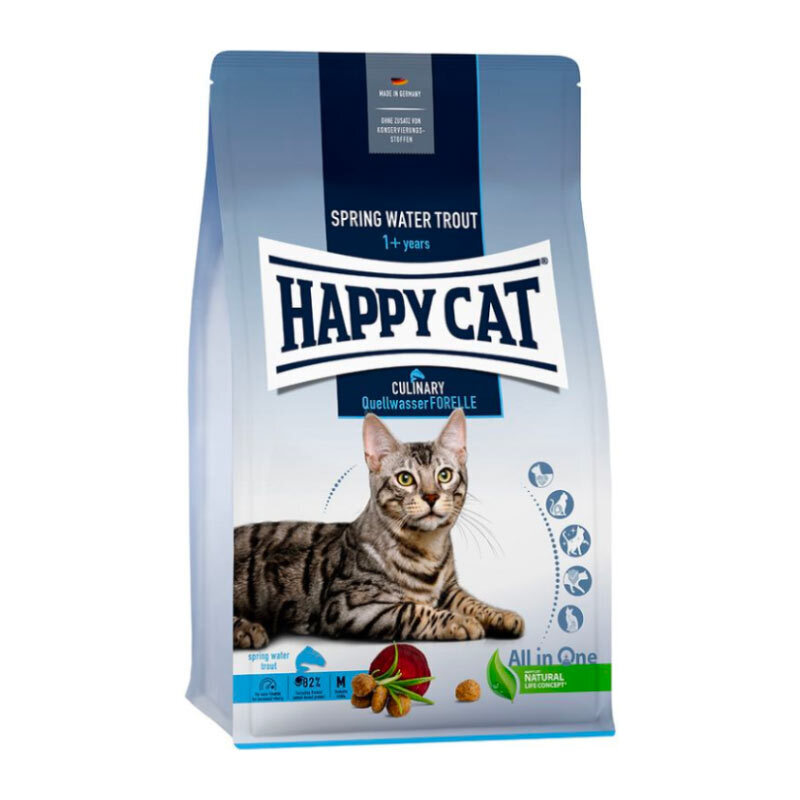  تصویر غذای خشک گربه هپی کت با طعم ماهی قزل آلا وزن 4 کیلوگرم 