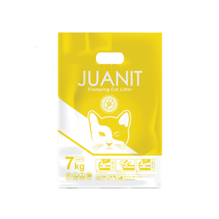 خاک گربه سوپر پریمیوم ژوانیت با عطر لیمو وزن 7 کیلوگرم