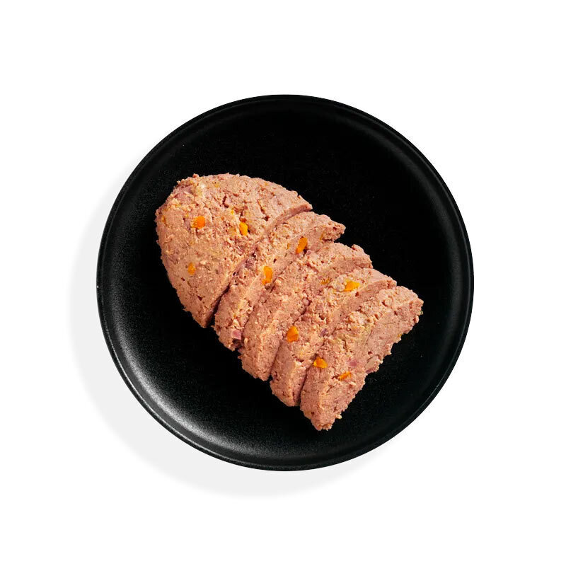  تصویر محتویات پوچ توله سگ بلکاندو با طعم مرغ و هویج وزن 125 گرم 
