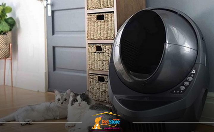 ظرف خاک اتوماتیک گربه از انواع ظرف خاک گربه