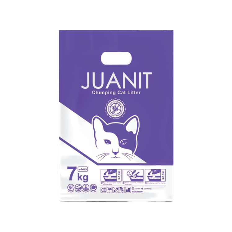 خاک گربه سوپر پریمیوم ژوانیت با عطر لوندر وزن 7 کیلوگرم
