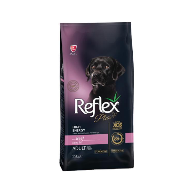 غذای خشک سگ نژاد کوچک رفلکس پلاس مدل انرژی با طعم بیف وزن 3 کیلوگرم