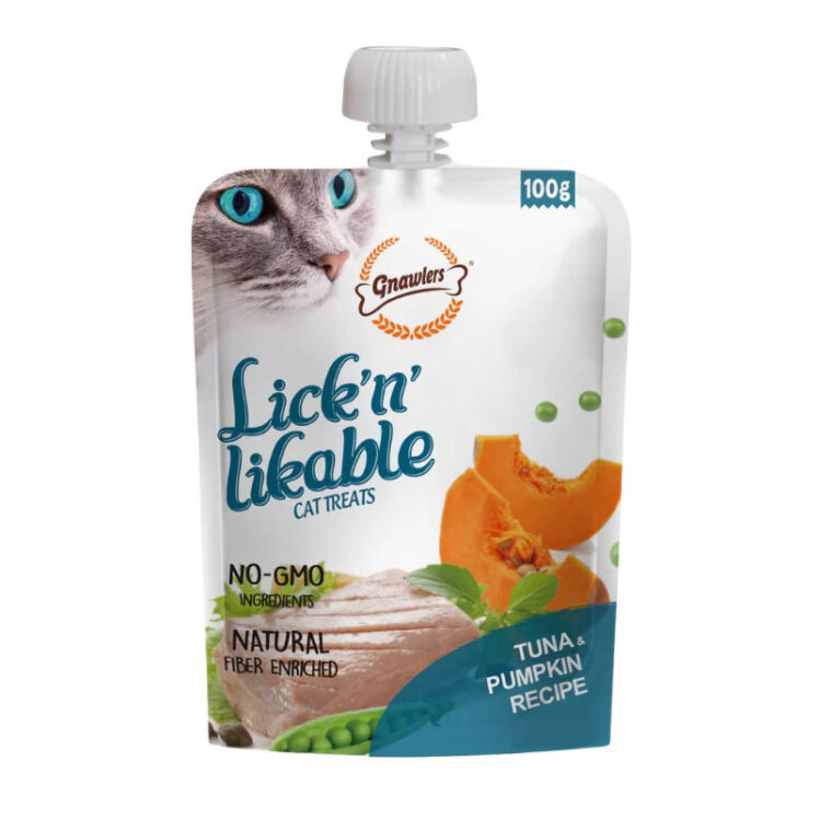 تصویر پودینگ گربه گناولرز با طعم ماهی تن و سبزیجات وزن 100 گرم