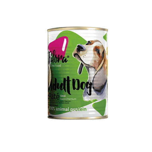  تصویر کنسرو غذای سگ نژاد متوسط فیفورا با طعم گوشت گوساله وزن 400 گرم 