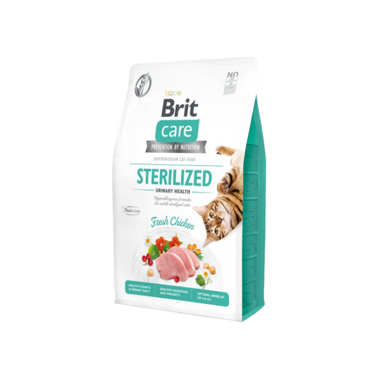 غذا خشک گربه عقیم شده بریت مدل یورینری وزن 2 کیلوگرم 