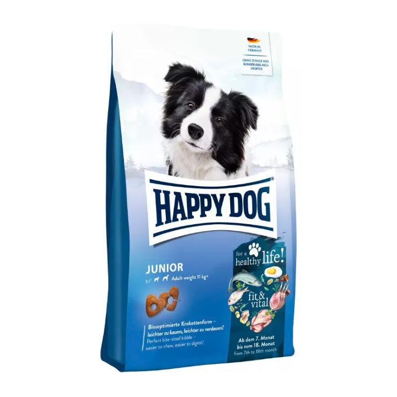  تصویر غذای خشک سگ جوان هپی داگ فیت و ویتال وزن 4 کیلوگرم 