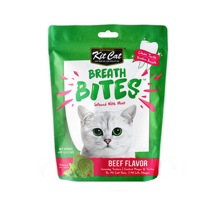 تشویقی گربه کیت کت مدل گوشت گاو وزن 60 گرم