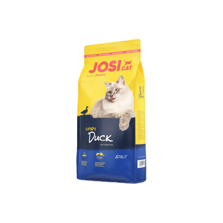 تصویر غذای خشک گربه کریسپی جوسرا با طعم اردک وزن 18 کیلوگرم