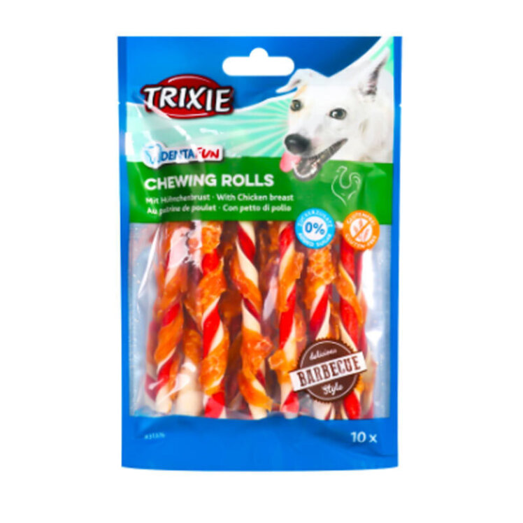 تصویر تشویقی مخصوص سگ با طعم مرغ باربیکیو تریکسی