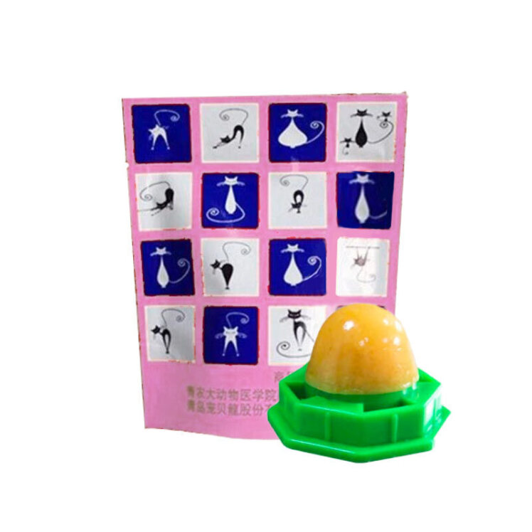 تصویر آبنبات تشویقی گربه با طعم کت نیپ و ماهی وزن 100 گرم