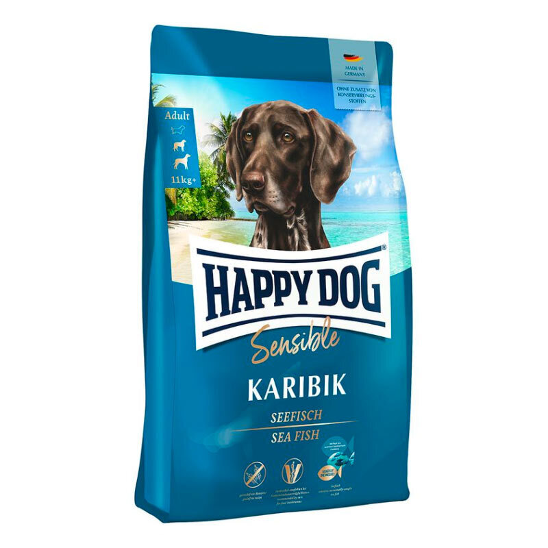  تصویر غذای خشک سوپر پرمیوم سگ بالغ کاریبیک هپی داگ وزن 4 کیلوگرم 