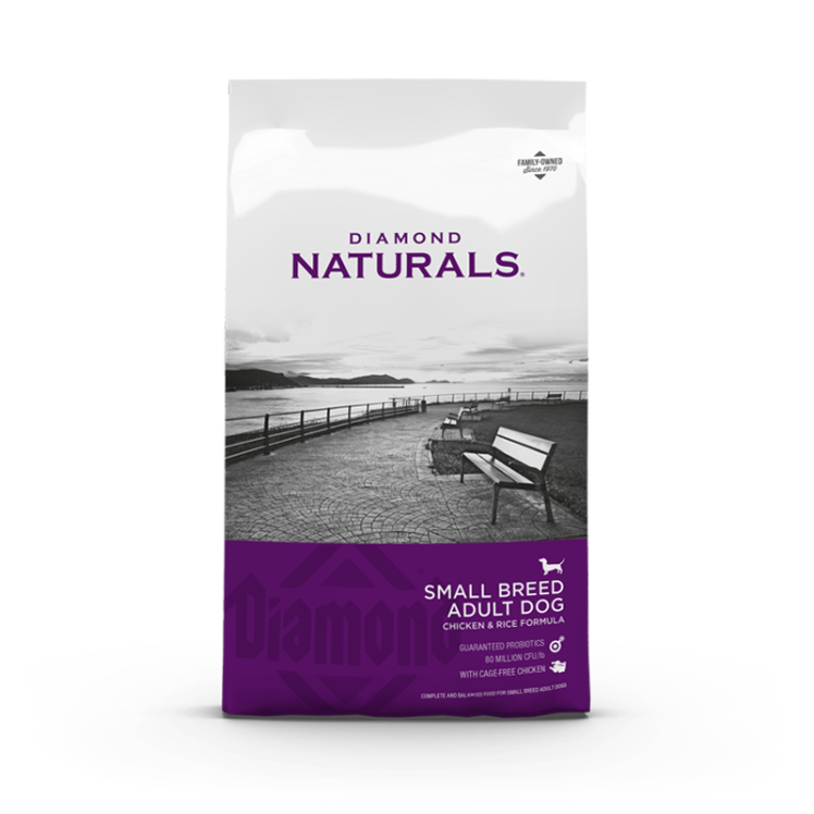 غذای خشک سگ دایموند نچرال مدل نژاد کوچک با طعم مرغ و برنج وزن 2.72 کیلوگرم