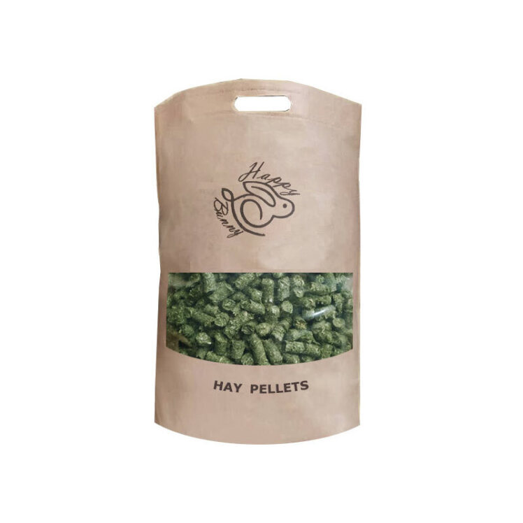 تصویر پلت علوفه جوندگان هپی بانی با طعم نعنا وزن 500 گرم