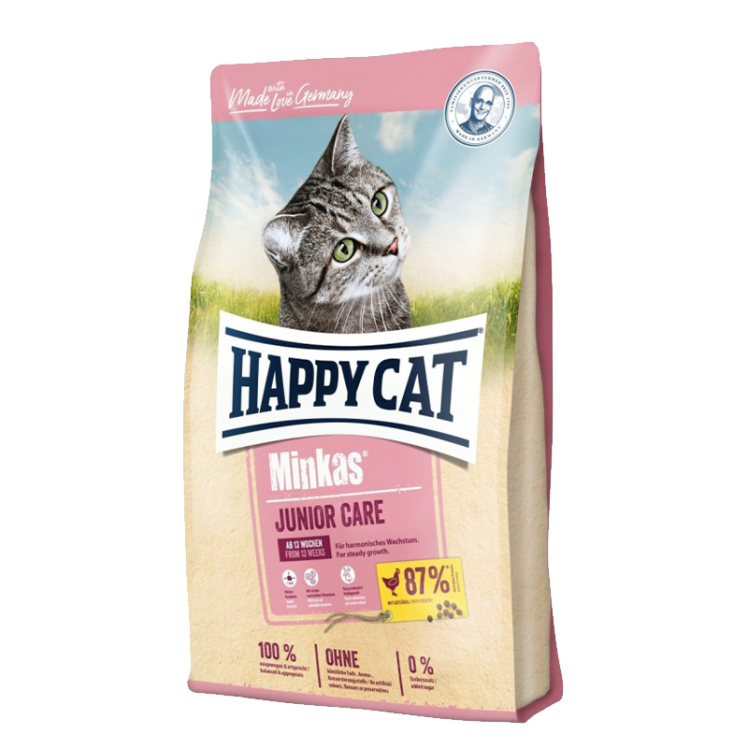 تصویر غذای خشک گربه جوان هپی کت با طعم گوشت مرغ وزن 10 کیلوگرم